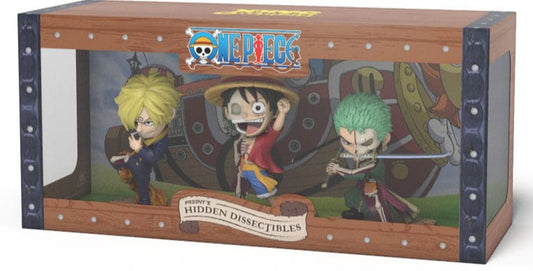 One Piece Freeny's Hidden Dissectables Figure Vinile Luffy, Zoro & Sanji 10 Cm Mighty Jaxx