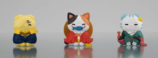 One Piece Mega Cat Project Trading Figura 3-pack Nyan Piece Nyan! Happy Trio 2024 Limited Ver. 3 Cm Megahouse