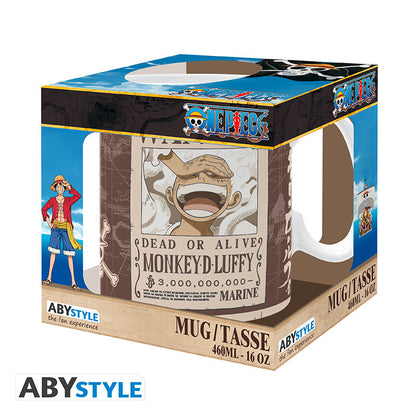 ONE PIECE Mug Big Size Luffy Wanted