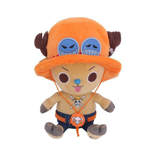 One Piece Peluche Figura Chopper X Ace 20 Cm Sakami Merchandise