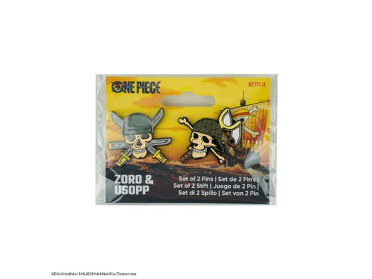 One Piece Pins 2-Pack Zoro & Usopp
