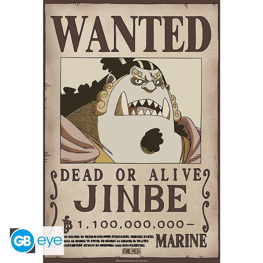 One Piece Poster Ricercato Jinbe Wano 52 x 38 cm Abystyle