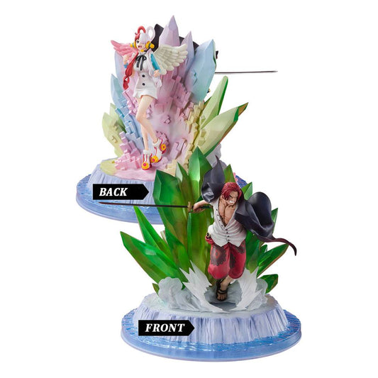 One Piece: Red Figuartszero Statue Shanks & Uta (Extra Battle) 24 Cm Bandai