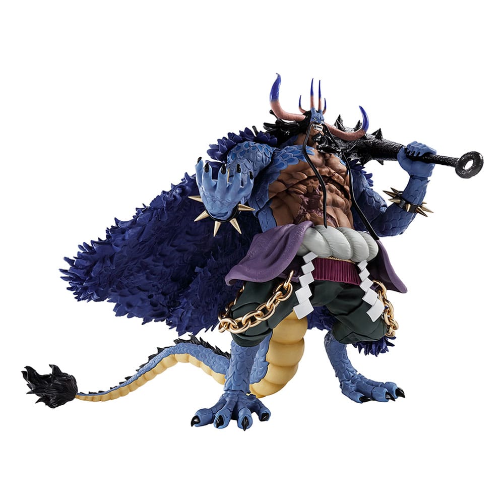 One Piece Sh. Figuarts Action Figure Kaido King Of The Beasts (man-beast Form) 25 Cm Bandai Tamashii Nations
