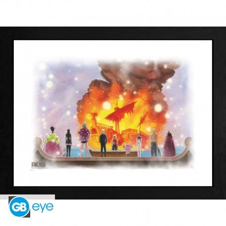 ONE PIECE - Framed print "Vogue Merry" (30x40)