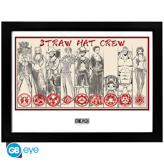 One Piece - Framed Print "Straw Hat Crew" (30x40)