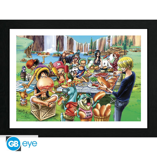 ONE PIECE - Framed print "Hot-Dog Party" (30x40)