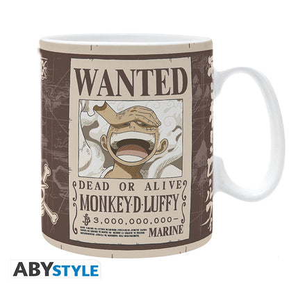 ONE PIECE Mug Big Size Luffy Wanted