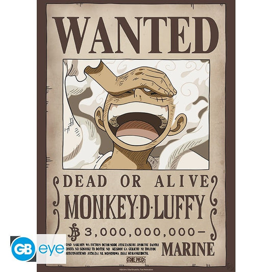 One Piece Wanted Luffy Wano Poster 52 x 38 cm