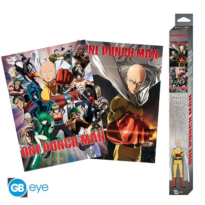 ONE PUNCH MAN - Set 2 Posters Chibi 52x38 - Saitama & Genos