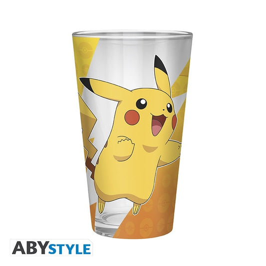 POKEMON - Large Glass - 400ml - Pikachu foil -