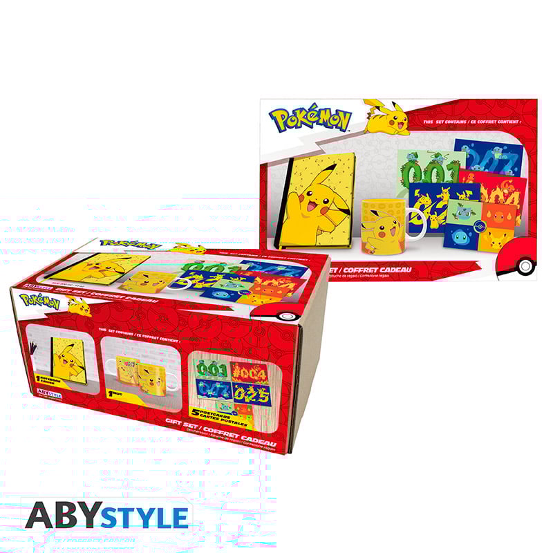 Pokemon - Pck A5 Diary + Mug320ml + "pikachu" postcards
