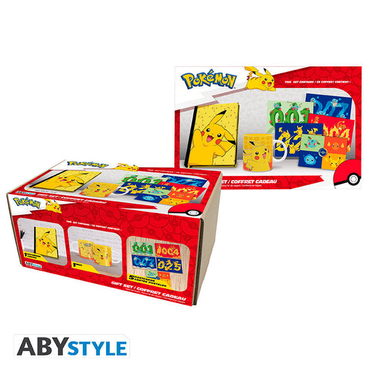Pokemon - Pck A5 Diary + Mug320ml + "pikachu" postcards