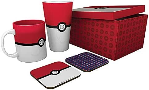 Pokemon - Pck Bicchieri Xxl + Tazza + 2 Sottobicchieri "pokéball"