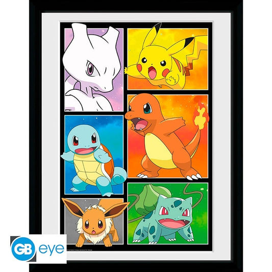 Pokemon Stampa Incorniciata "Comic panel" (30x40 Cm) GB Eye