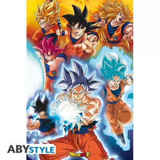 Dragon Ball Super Poster "Goku Transformation" 91.5 x 61 cm