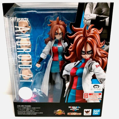 S.H. Figuarts Dragon Ball FighterZ Android 21 White Coat 14 cm