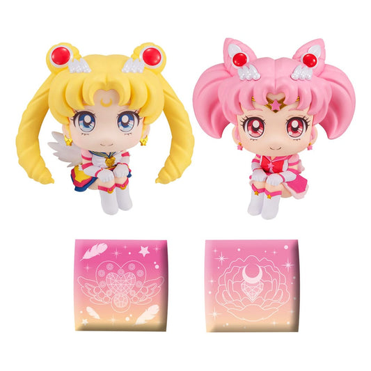 Sailor Moon Cosmos The Movie Look Look Up Pvc Statuas Eternal Sailor Moon & Eternal Sailor Chibi Moon Ltd Ver. 11 Cm Megahouse