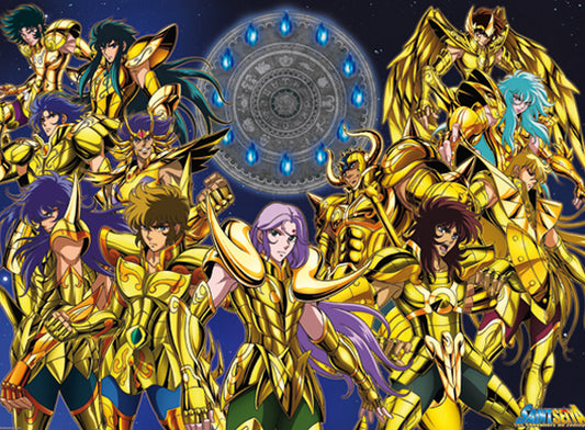 Poster Saint Seiya Gold Saints 91,5 x 61 cms