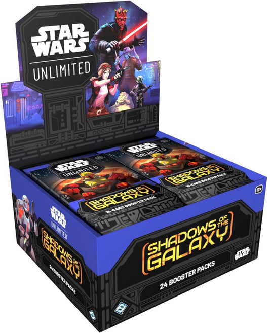 Star Wars: Unlimited Shadows of the Galaxy Booster Box 24 Booster Packs