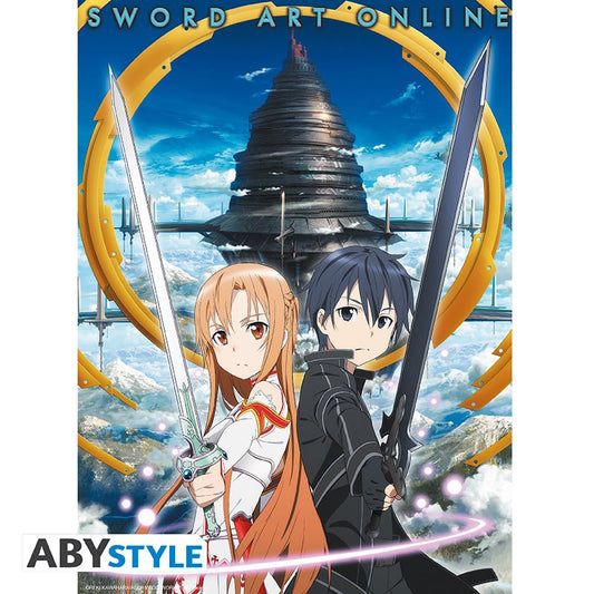 Sword Art Online - Poster Asuna & Kirito Aincrad (52x38)