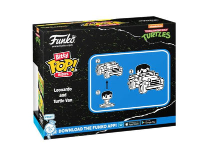 Bitty POP figure Ride Teenage Mutant Ninja Turtles Leonardo and Turtle Van