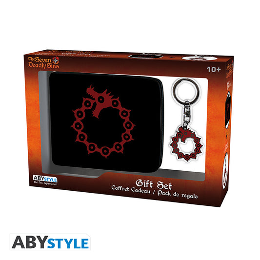 Set Wallet and Keychain Symbol of Anger Meliodas The Seven Deadly Sins