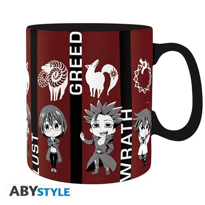 The Seven Deadly Sins - Mug - 460 Ml - Chibi Sins - Box