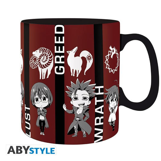 The Seven Deadly Sins - Mug - 460 Ml - Chibi Sins - Box