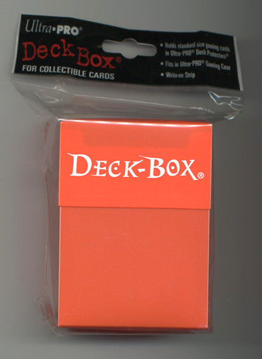 ULTRA PRO ORANGE DECK HOLDER CARD COLLECTION BOX - PLAYING CARDS/COLLECTION