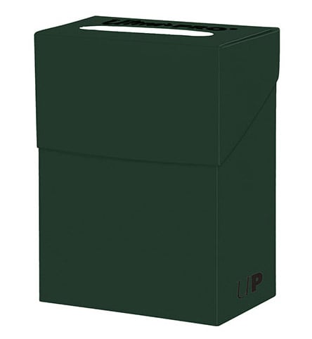 ULTRA PRO FOREST GREEN DECK HOLDER CARD COLLECTOR BOX - PLAYING CARDS/COLLECTION
