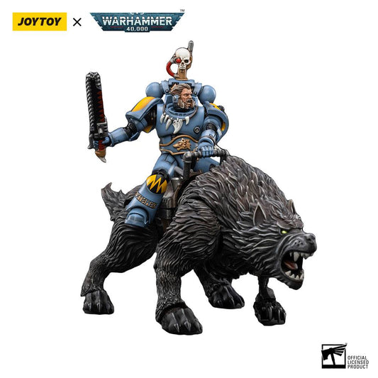 Warhammer 40k Action Figure 1/18 Space Wolves Thunderwolf Cavalry Frode Joy Toy (cn)
