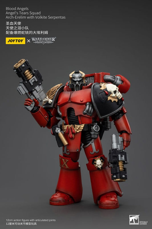Warhammer The Horus Heresy Action Figure 1/18 Blood Angels Angel's Tears Squad Arch-erelim with Volkite Serpentas 12 cm Joy Toy