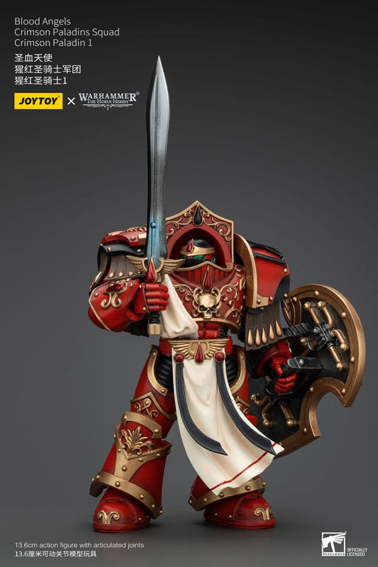 Warhammer The Horus Heresy Action Figure 1/18 Blood Angels Crimson Paladins Squad Crimson Paladin 1 14 Cm Joy Toy (cn)