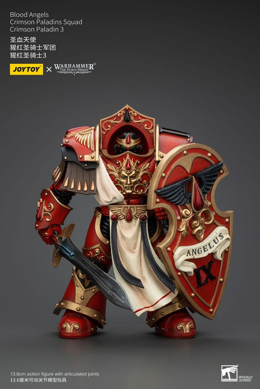 Warhammer The Horus Heresy Action Figure 1/18 Blood Angels Crimson Paladins Squad Crimson Paladin 3 14 Cm Joy Toy (cn)