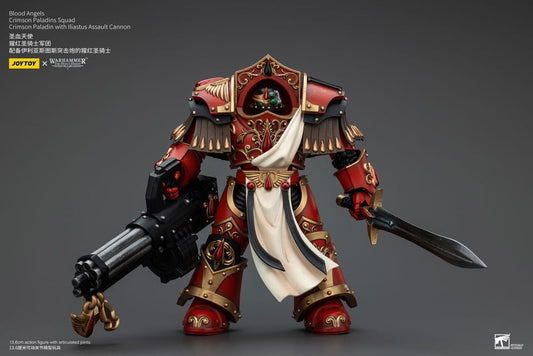 Warhammer The Horus Heresy Action Figure 1/18 Blood Angels Crimson Paladins Squad Crimson Paladin with Iliastus Assault Cannon