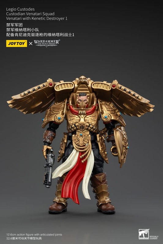 Warhammer The Horus Heresy Action Figure 1/18 Legio Custodes Custodian Venatari Squad Venatari Con Kenetic Destroyer 1 13 cm