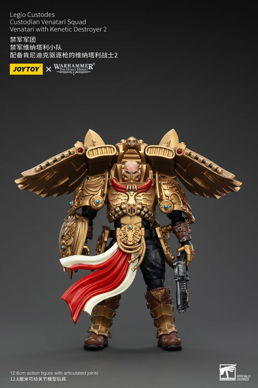 Warhammer The Horus Heresy Action Figure 1/18 Legio Custodes Custodian Venatari Squad Venatari Con Kenetic Destroyer 2 13 cm
