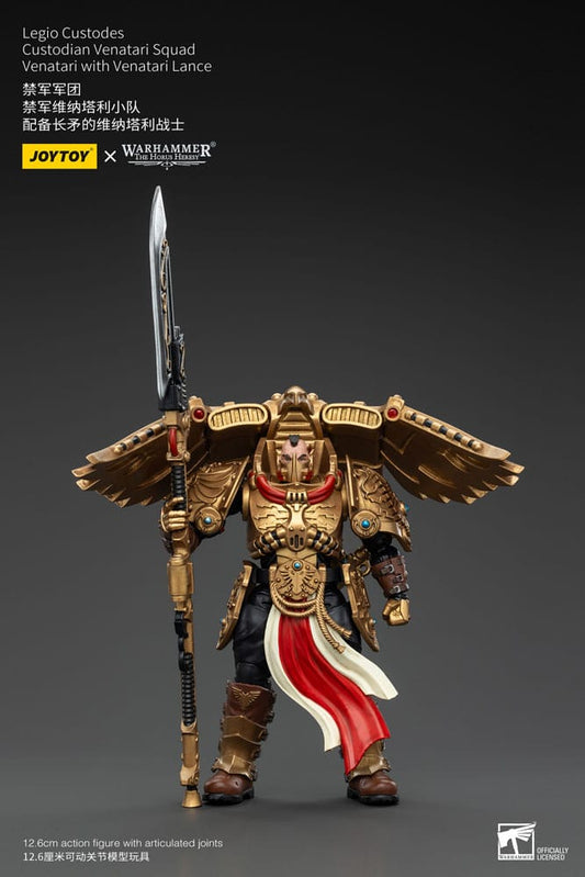 Warhammer The Horus Heresy Action Figure 1/18 Legio Custodes Custodian Venatari Squad Venatari Con Venatari Lances 13 cm Joy Toy