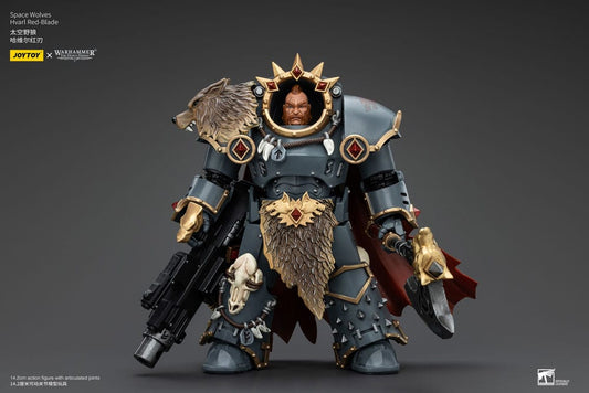 Warhammer The Horus Heresy Action Figure 1/18 Space Wolves Hvarl Red-blade 14 Cm Joy Toy (cn)