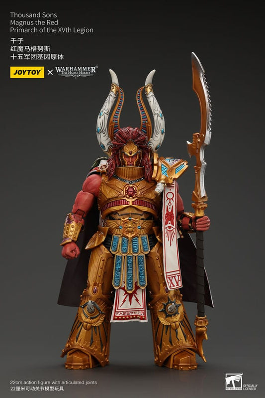Warhammer The Horus Heresy Action Figure 1/18 Thousand Sons Magnus The Red Primarch Of The Xvth Legion 12 Cm Joy Toy (cn)