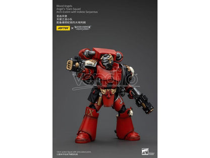 Warhammer The Horus Heresy Action Figure 1/18 Blood Angels Angel's Tears Squad Arch-erelim with Volkite Serpentas 12 cm Joy Toy