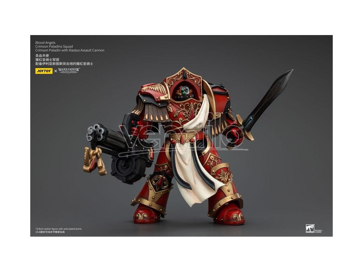 Warhammer The Horus Heresy Action Figure 1/18 Blood Angels Crimson Paladins Squad Crimson Paladin with Iliastus Assault Cannon
