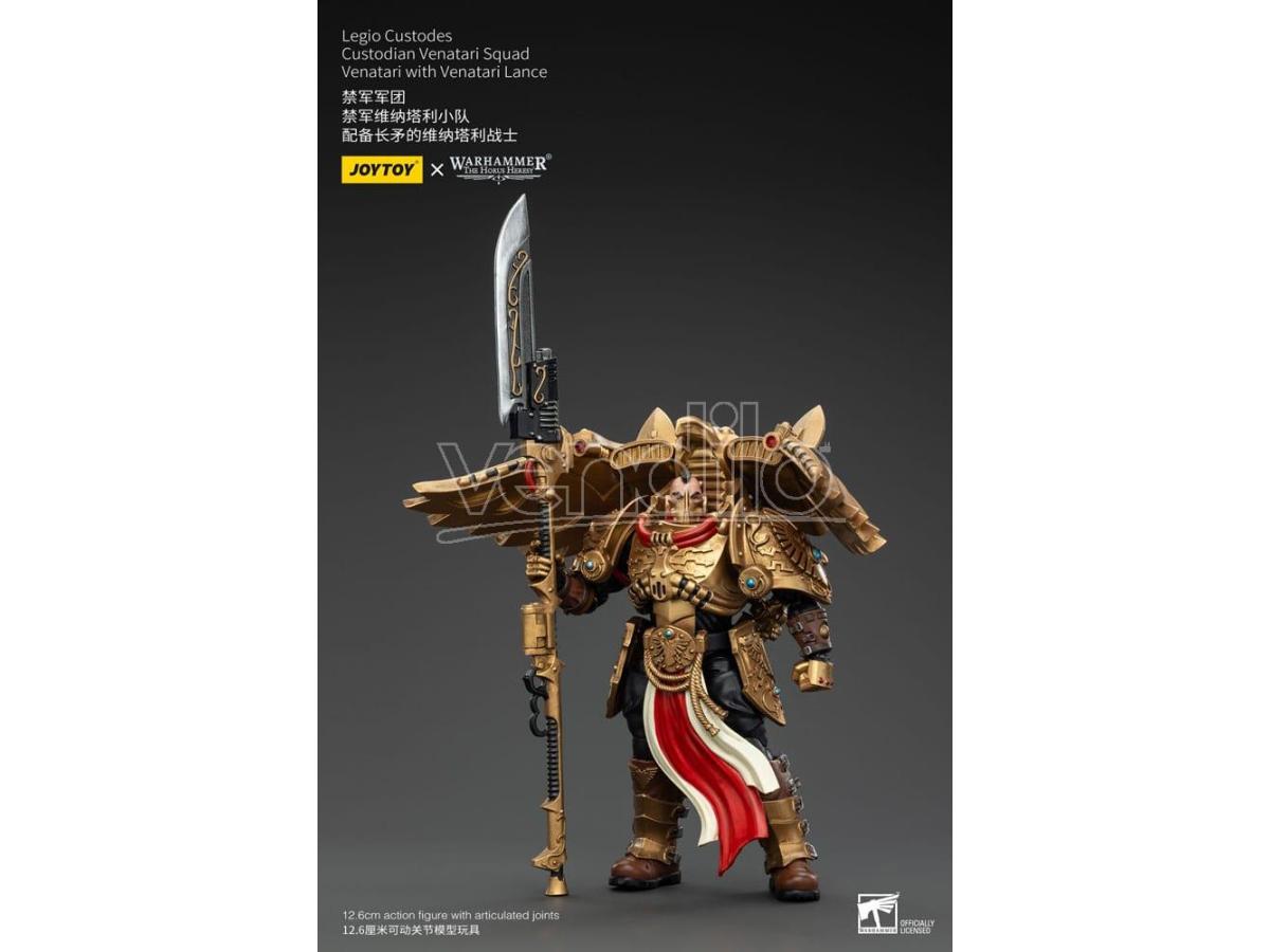 Warhammer The Horus Heresy Action Figure 1/18 Legio Custodes Custodian Venatari Squad Venatari Con Venatari Lances 13 cm Joy Toy