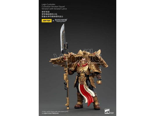 Warhammer The Horus Heresy Action Figure 1/18 Legio Custodes Custodian Venatari Squad Venatari Con Venatari Lances 13 cm Joy Toy