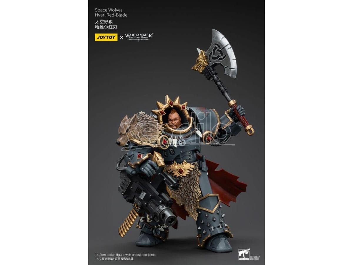 Warhammer The Horus Heresy Action Figure 1/18 Space Wolves Hvarl Red-blade 14 Cm Joy Toy (cn)