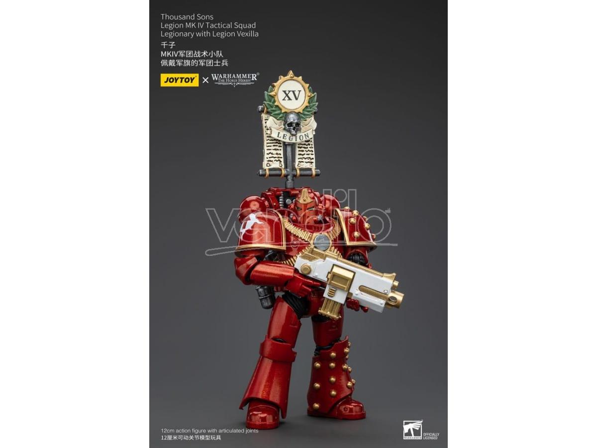 Warhammer The Horus Heresy Action Figure 1/18 Thousand Sons Legion Mk IV Tactical Squad Legionary with Legion Vexilla 12 cm Joy