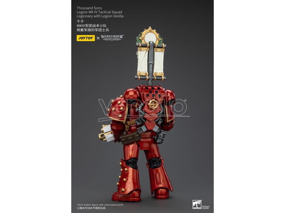 Warhammer The Horus Heresy Action Figure 1/18 Thousand Sons Legion Mk IV Tactical Squad Legionary with Legion Vexilla 12 cm Joy