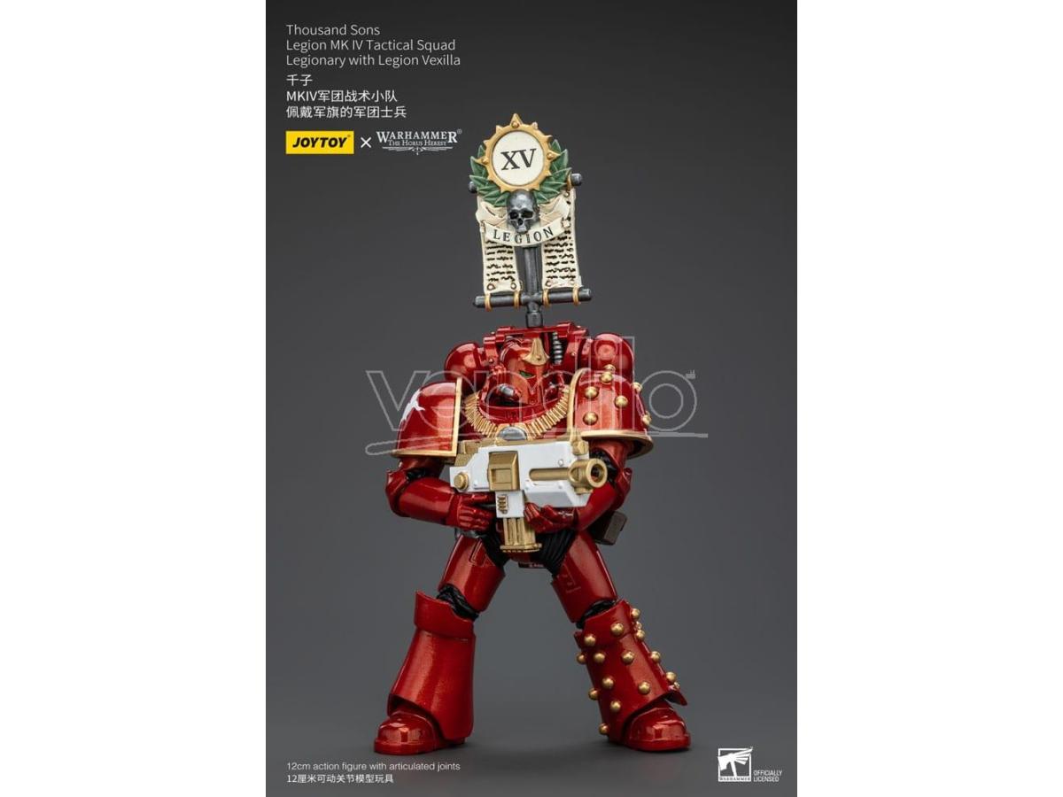 Warhammer The Horus Heresy Action Figure 1/18 Thousand Sons Legion Mk IV Tactical Squad Legionary with Legion Vexilla 12 cm Joy