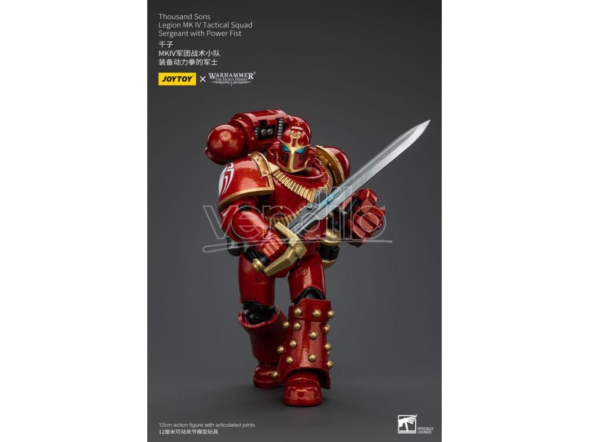 Warhammer The Horus Heresy Action Figure 1/18 Thousand Sons Legion Mk IV Tactical Squad Sergeant with Power Fist 12 cm Joy Toy